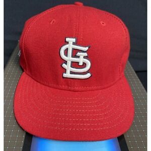 St. Louis Cardinals Fitted Hat Size 7 3/8 59FIFTY New Era‎ Official On-Field Cap